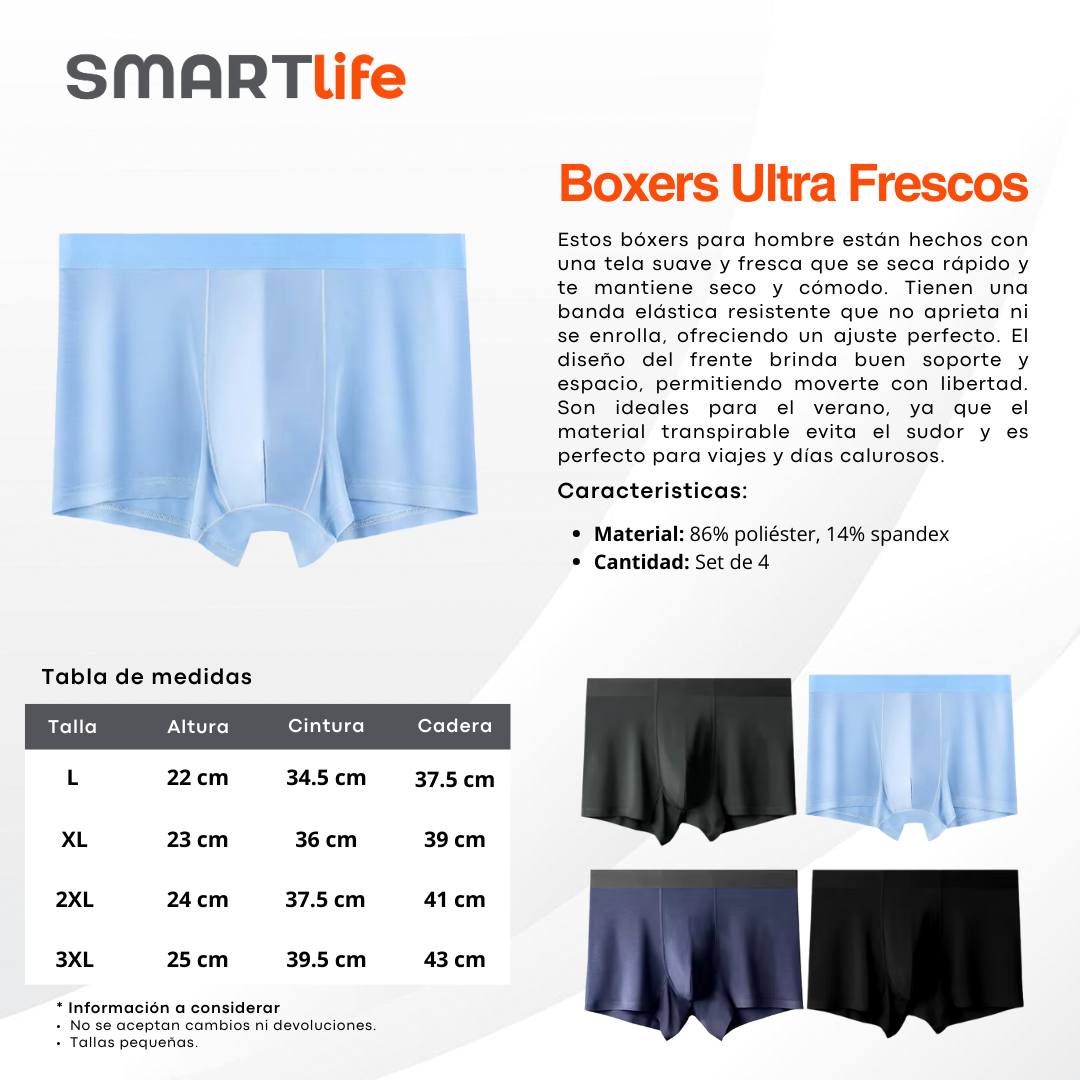 Set de Bóxers de Ultra Frescos