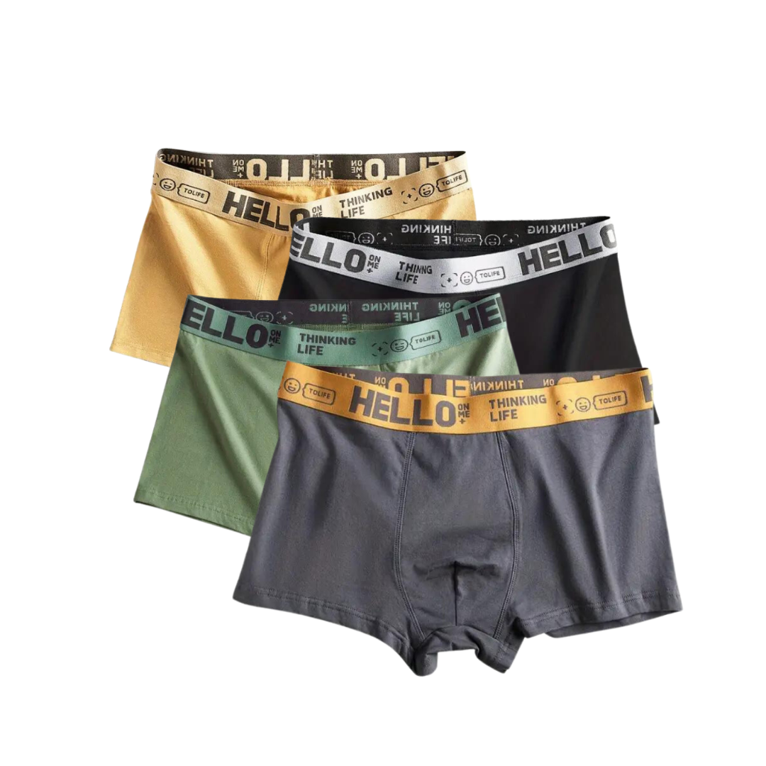 Set de Bóxers de algodón con costura