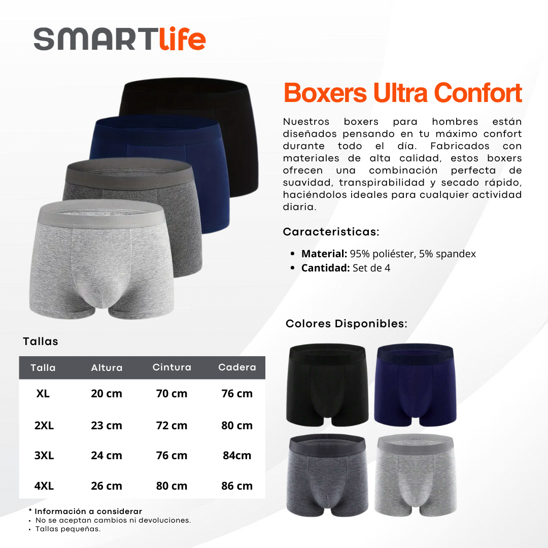 Set de Bóxers de Ultra Confort