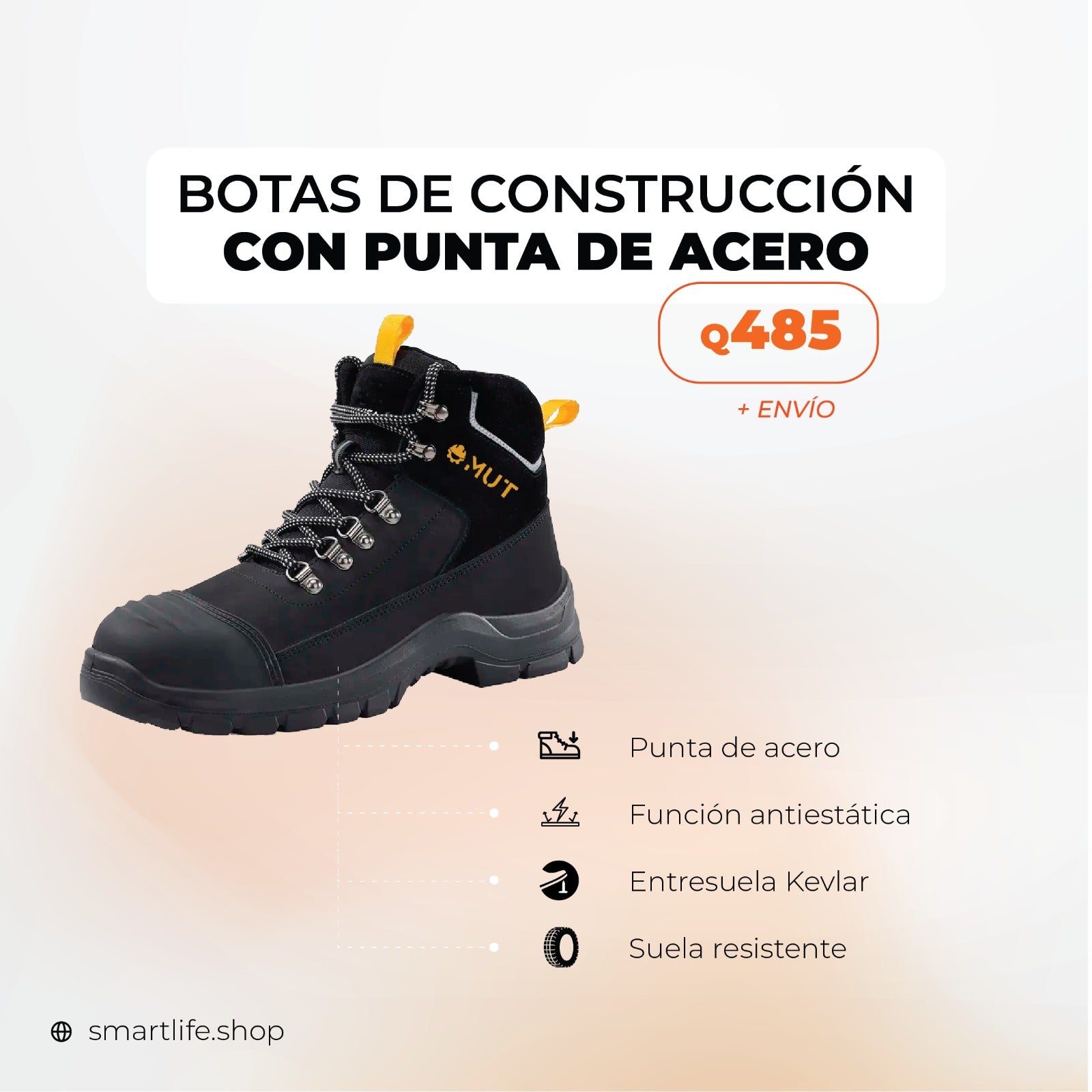 Zapatos de Construcción MUT seguridad industrial