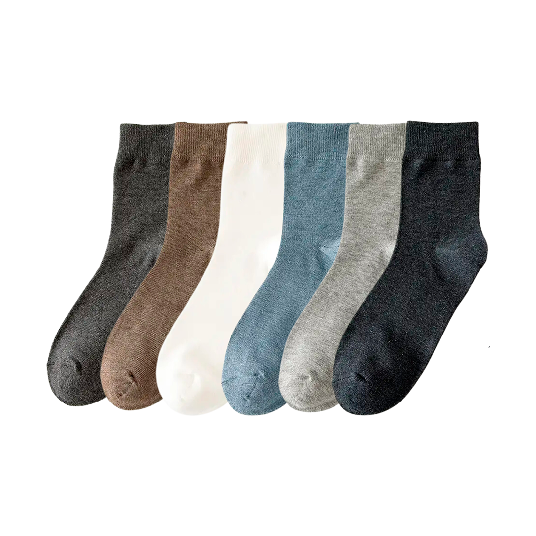 Calcetines de algodón lisos