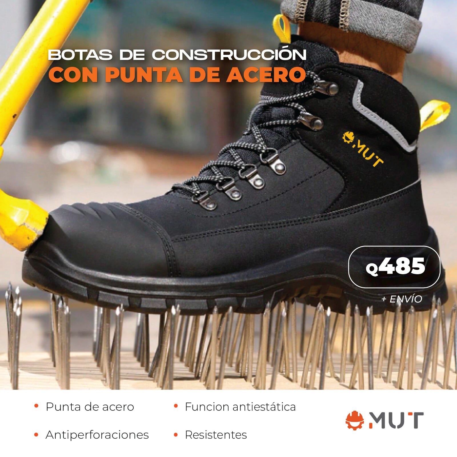 Zapatos de Construcción MUT seguridad industrial