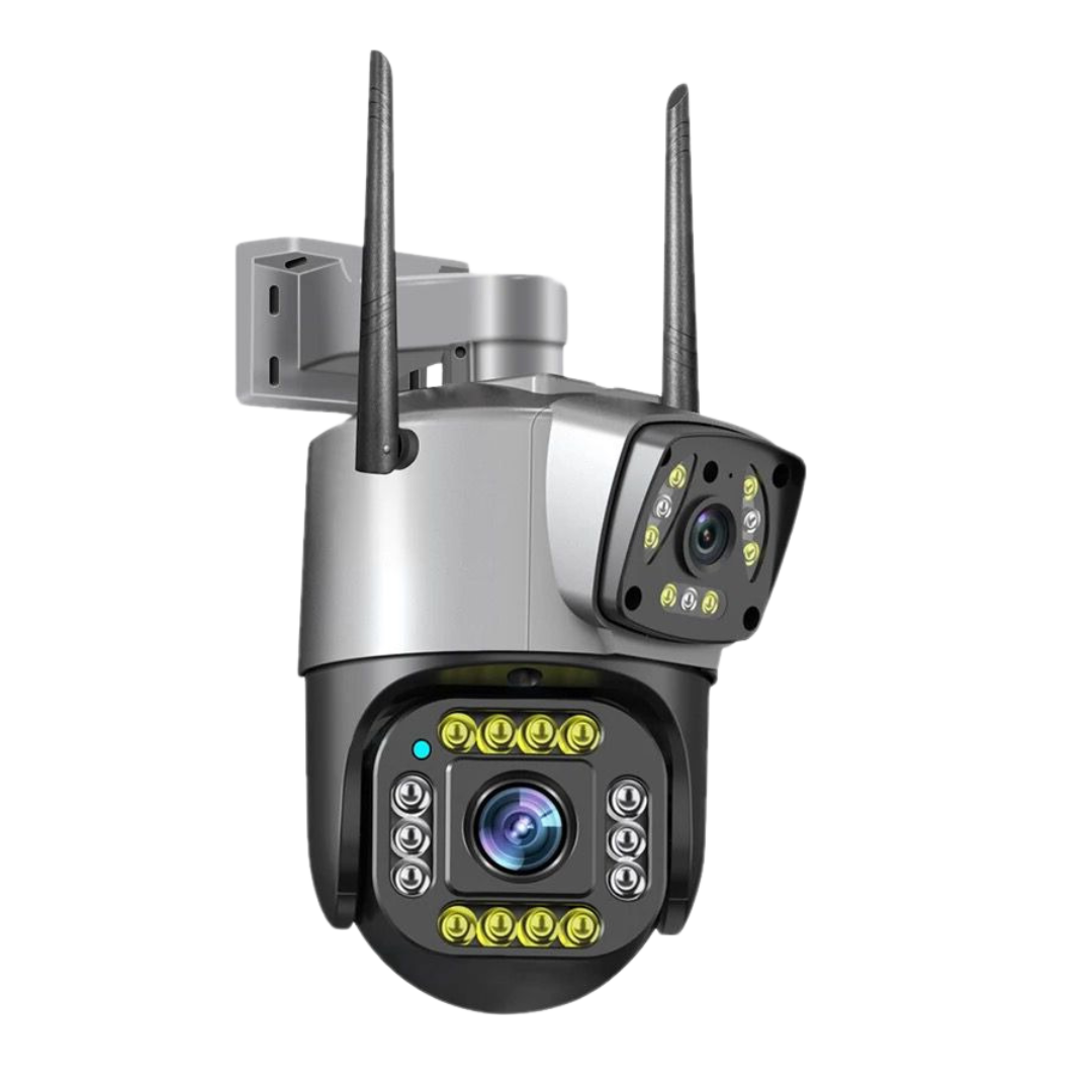 Doble Cámara de Seguridad Exterior 4G