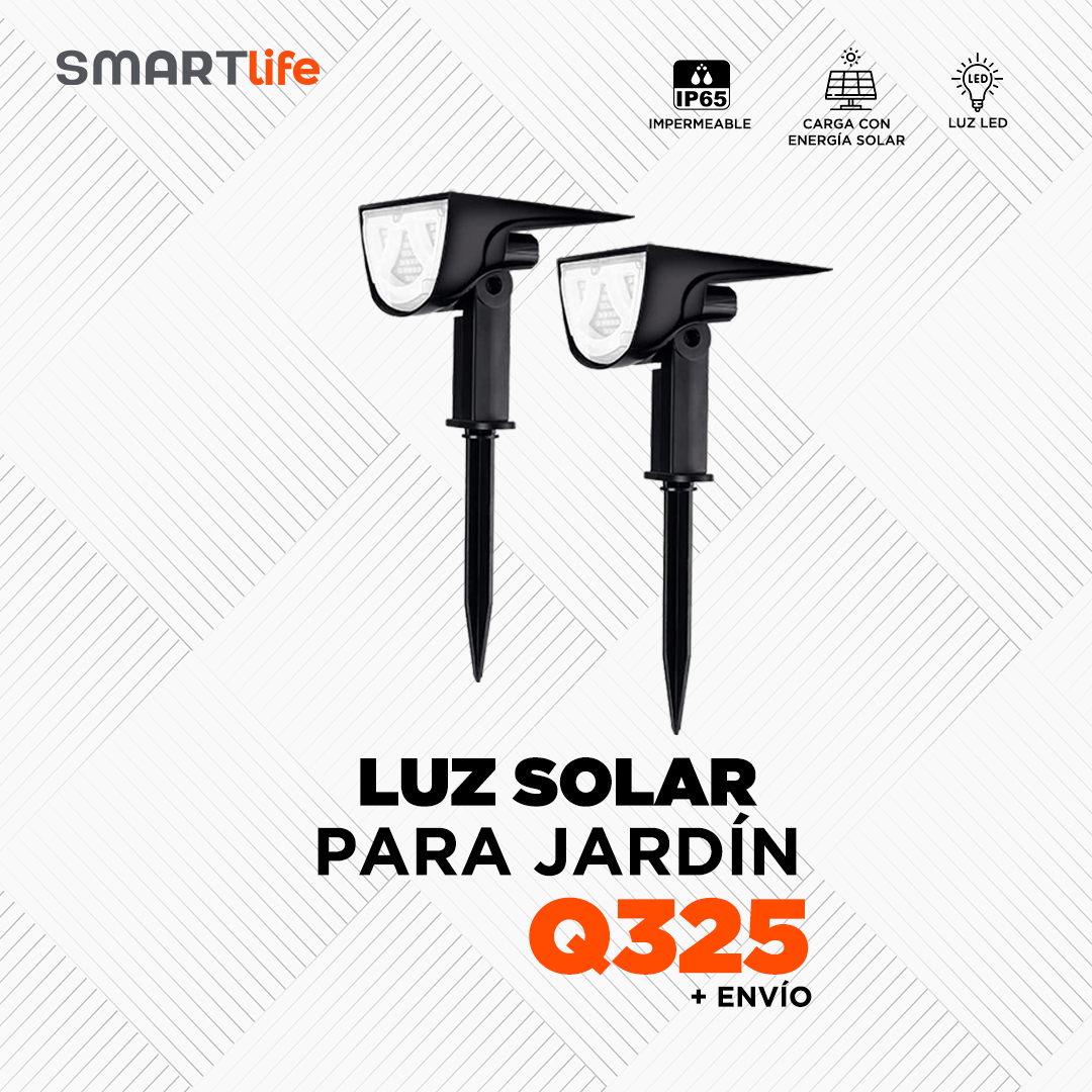 Luz solar para jardín