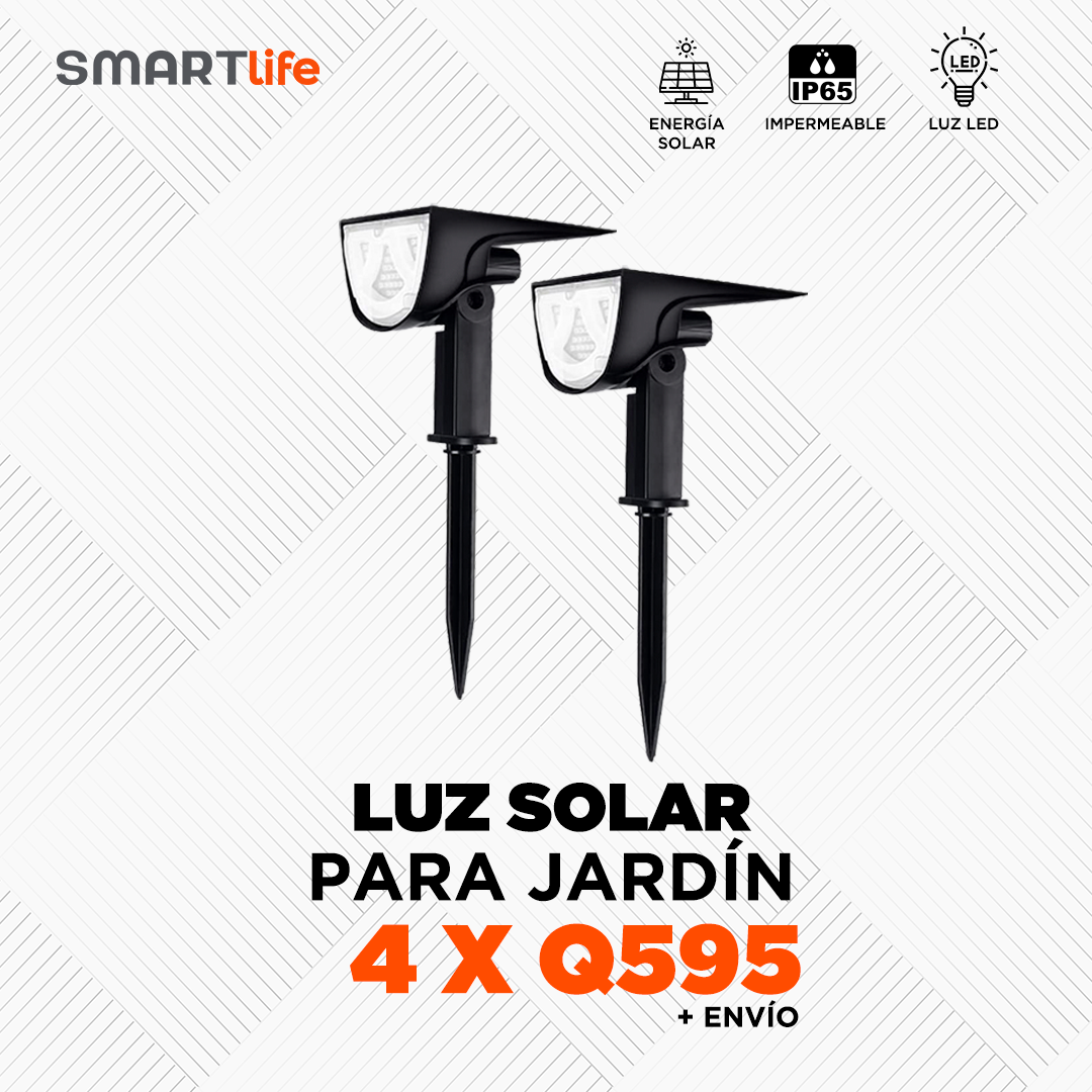 Luz solar para jardín