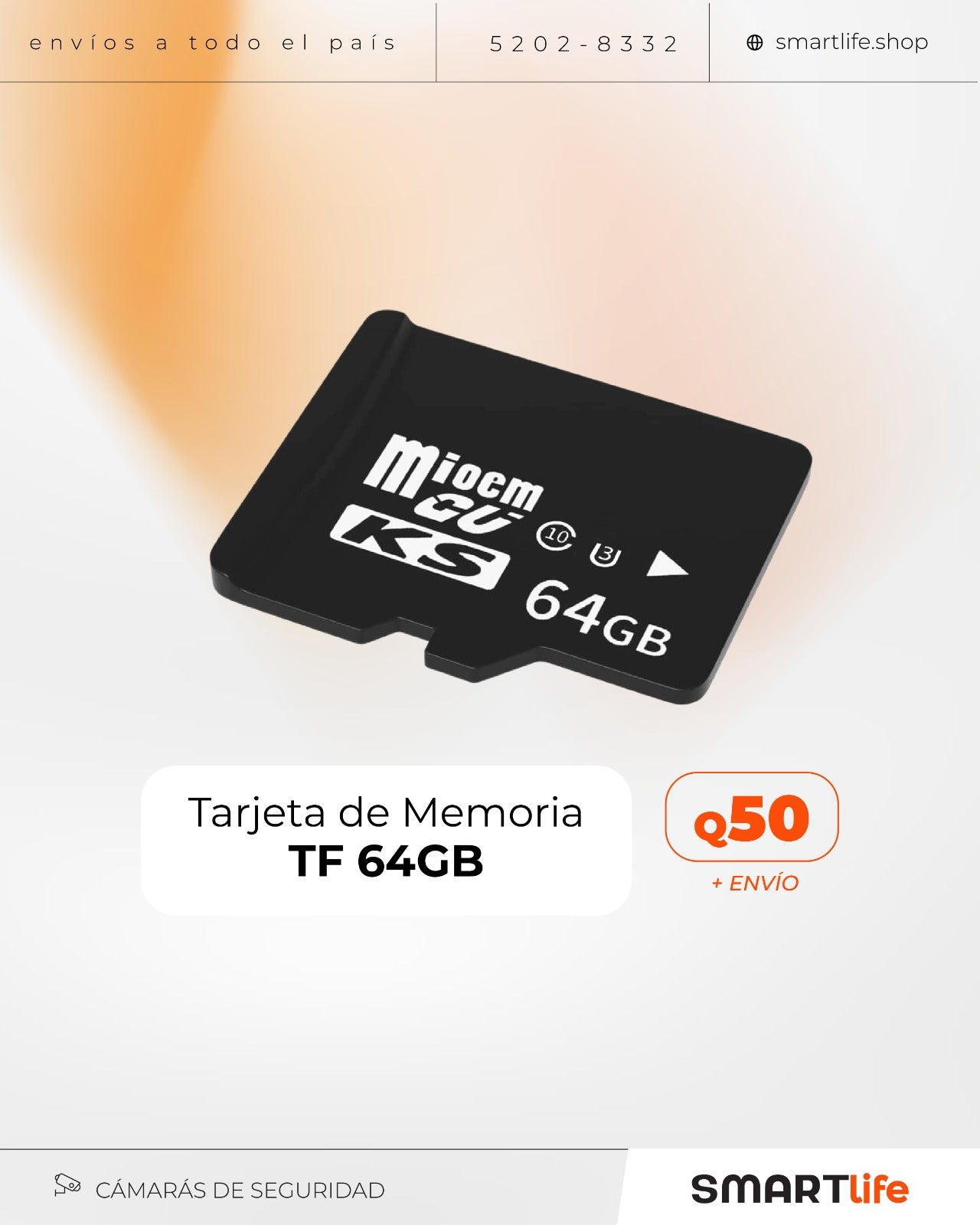 Tarjeta de Memoria TF 64GB