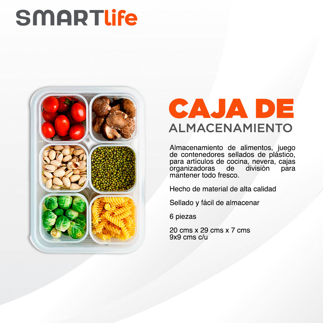 Caja de Almacenamiento (6 piezas)