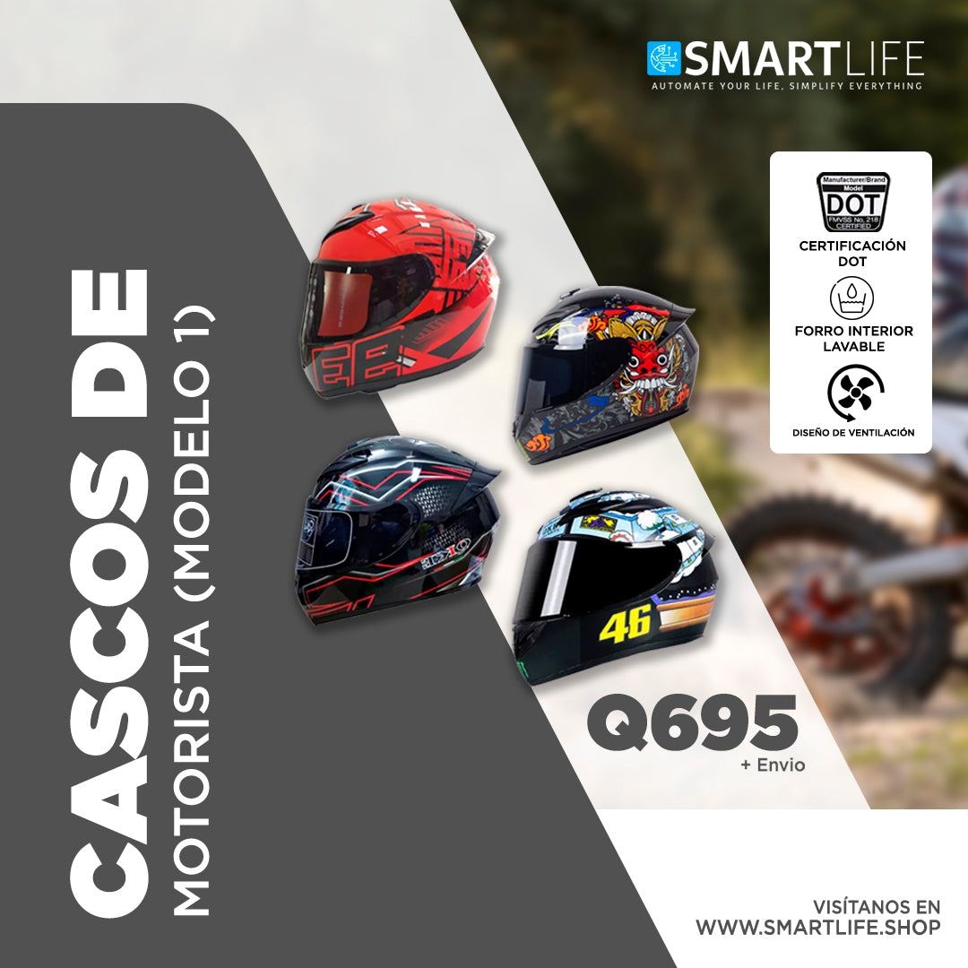 Cascos de Motorista (Modelo 1)