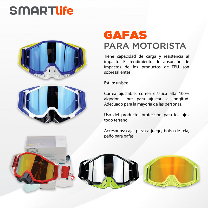 Gafas para Motorista - SmartLife Guatemala