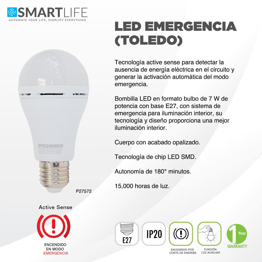 SYLVANIA LED TOLEDO DE EMERGENCIA - SmartLife Guatemala