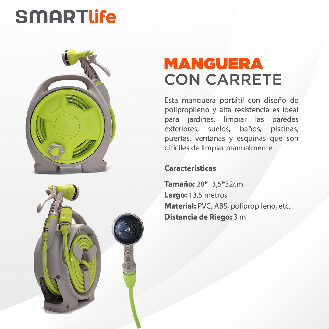 Manguera con carrete