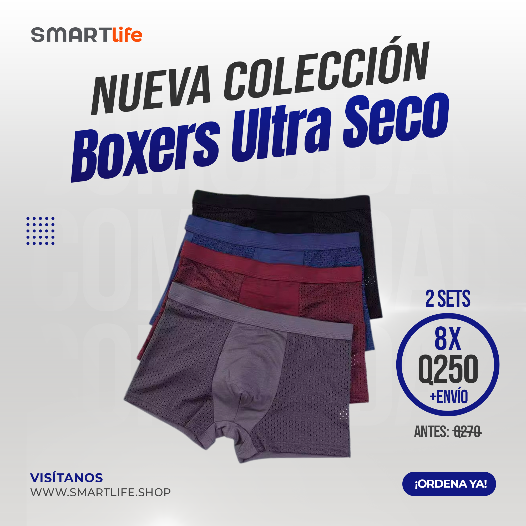 Set de Bóxers de Ultra Seco