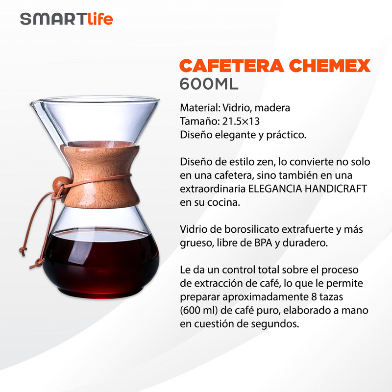 Cafetera Chemex 600ml