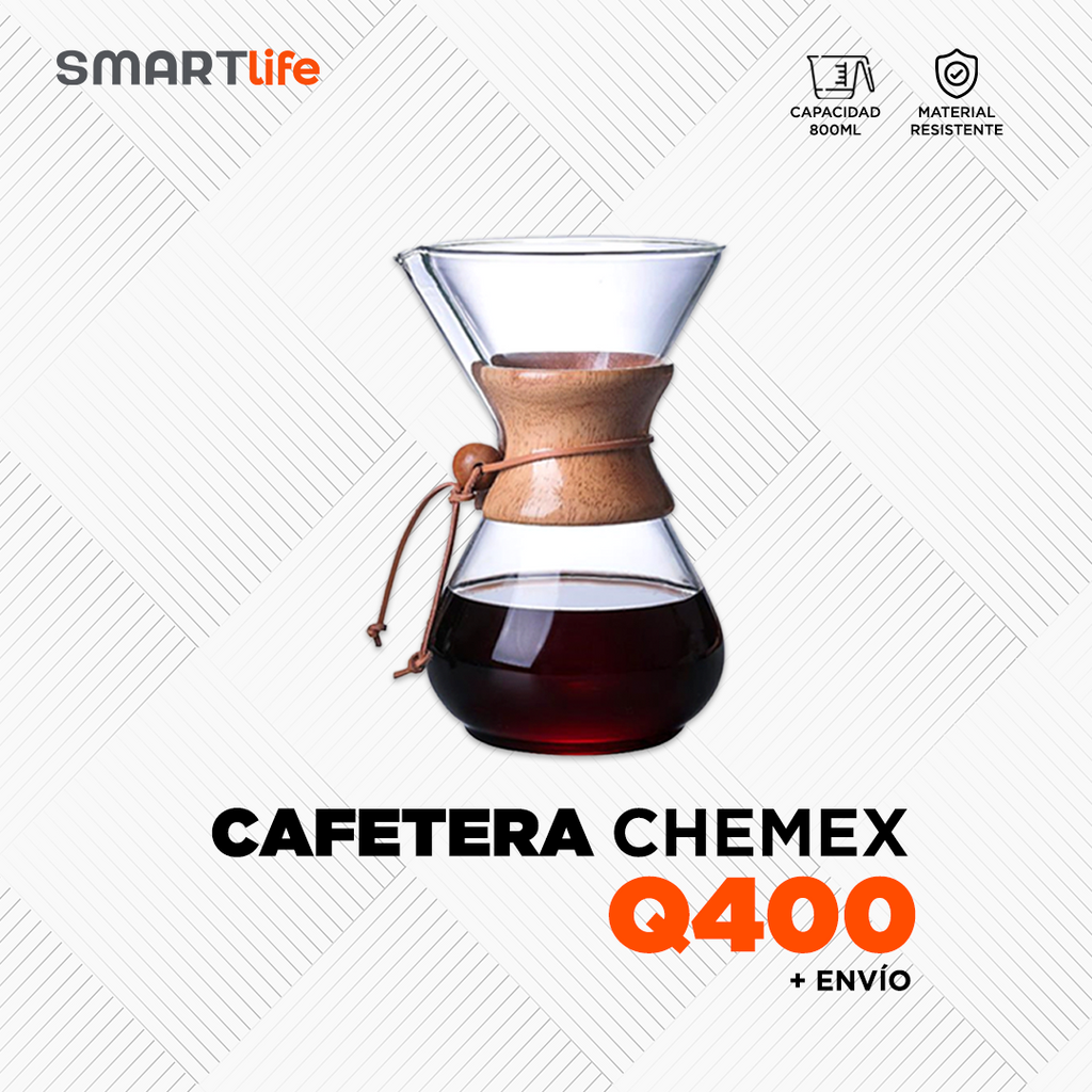 Elige tu CAFETERA CHEMEX C/FILTRO 400 ML de Accesorios