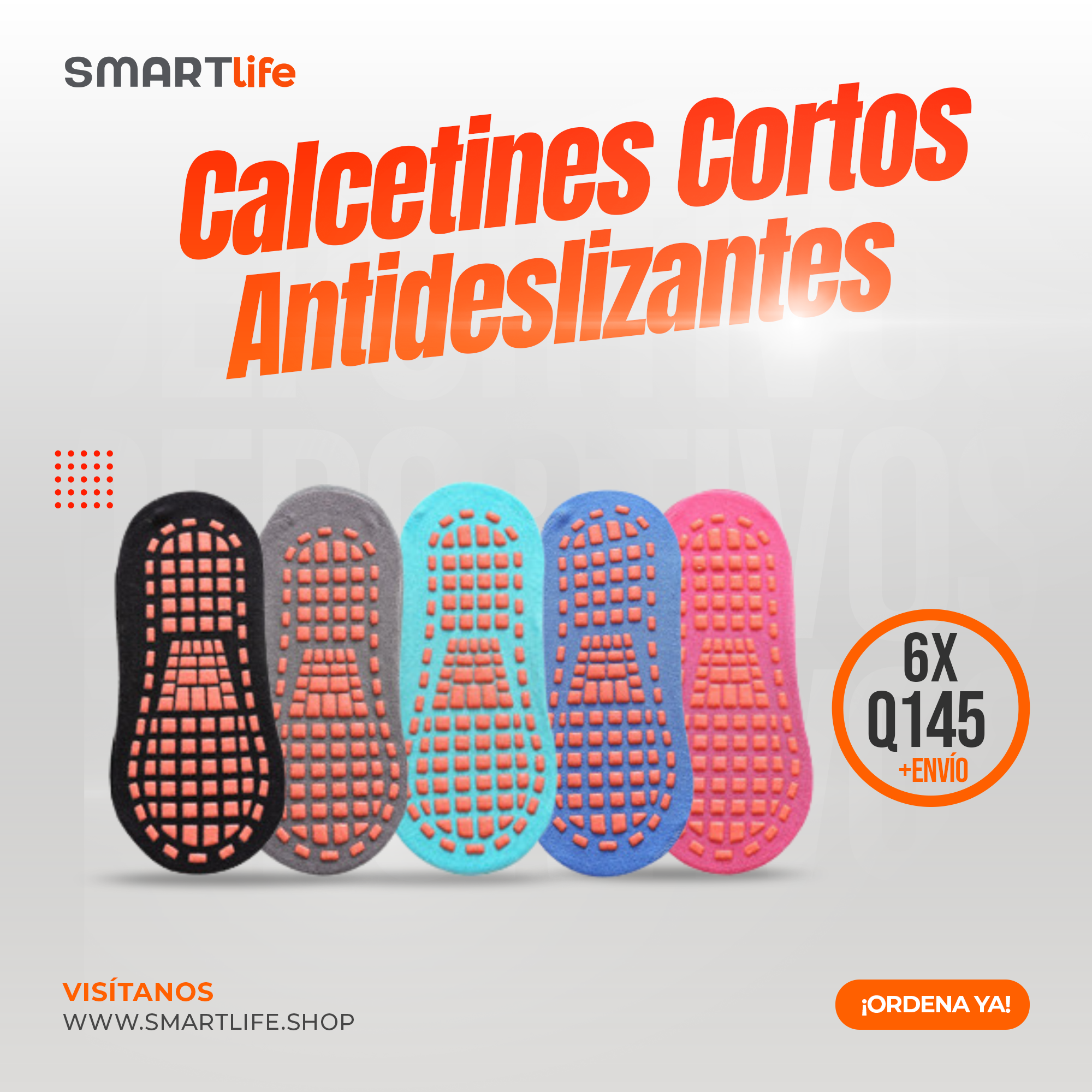 Calcetines cortos antideslizantes