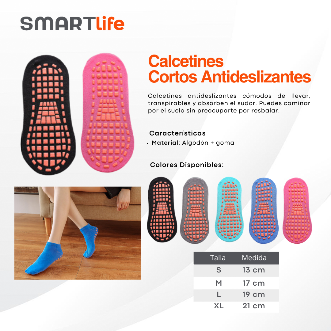 Calcetines cortos antideslizantes