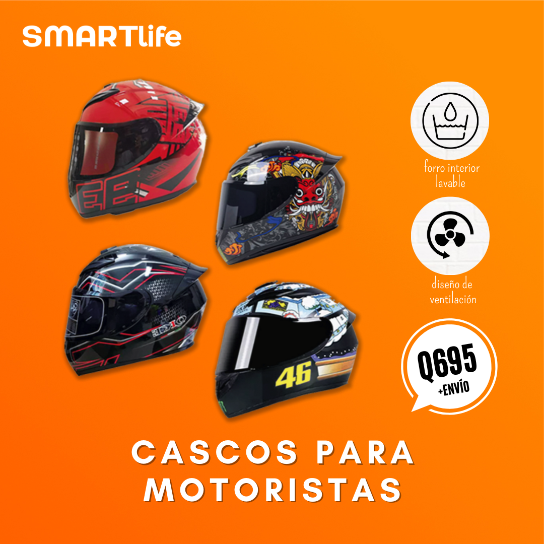 Cascos de Motorista (Modelo 1)