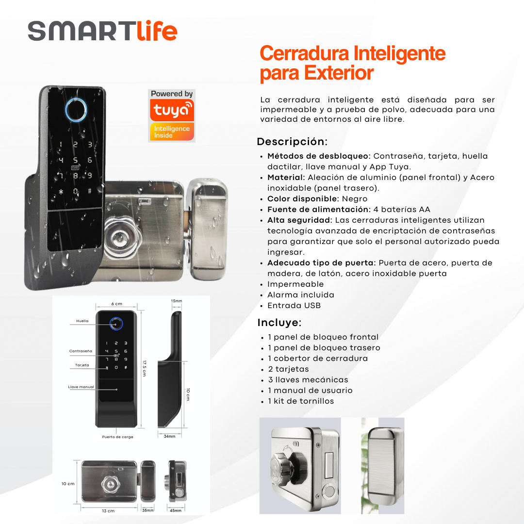 Cerradura Inteligente para Exterior