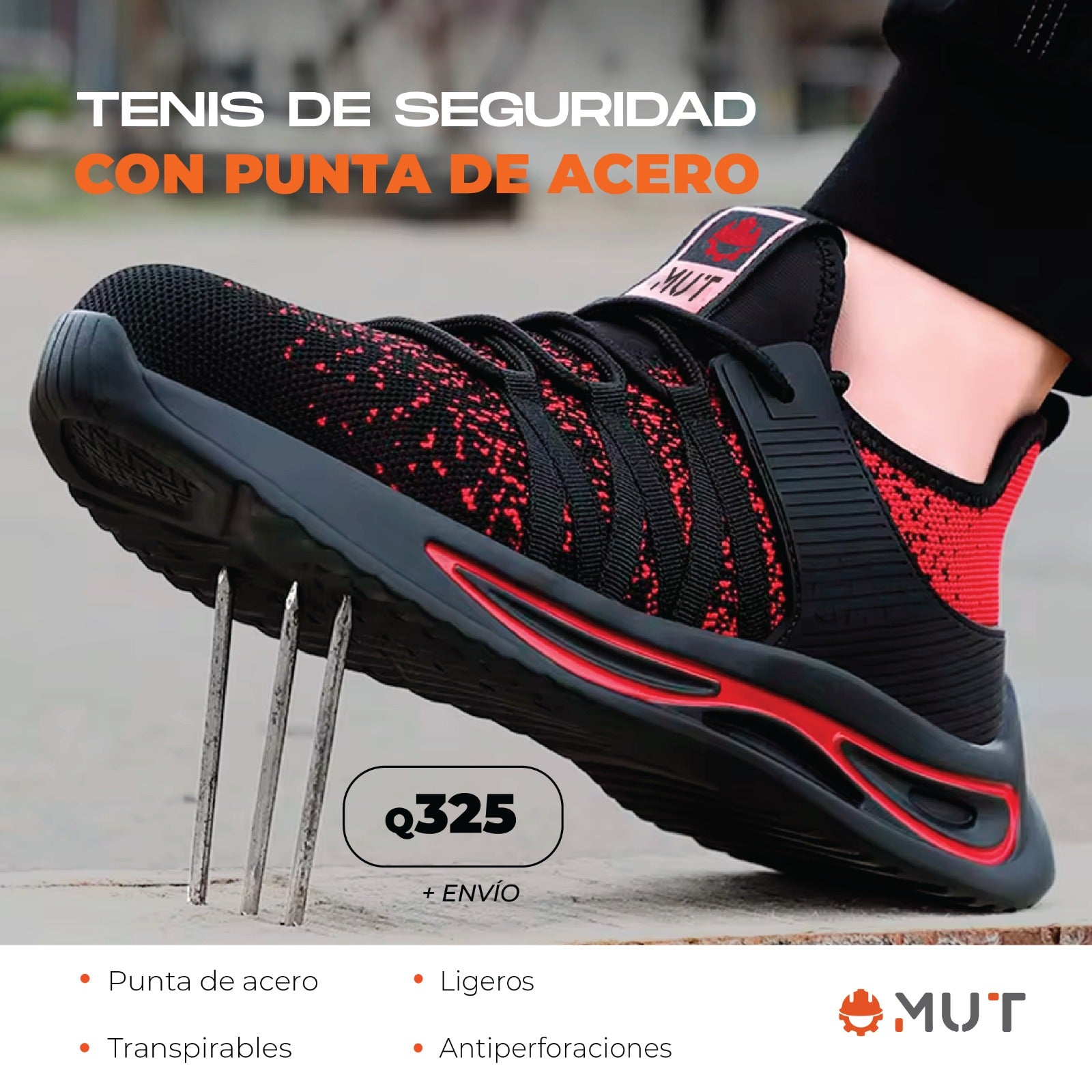 Zapatos Tenis MUT de seguridad industrial