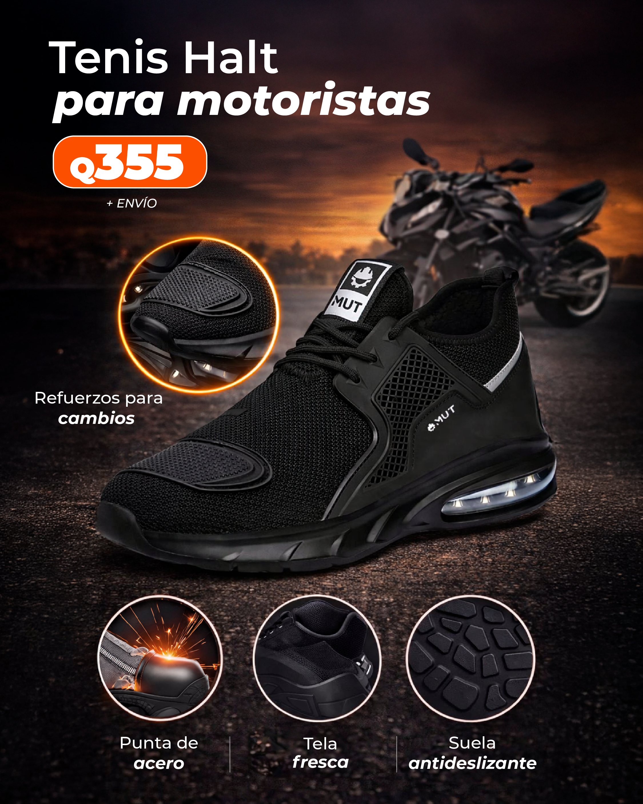 Tenis de seguridad Halt