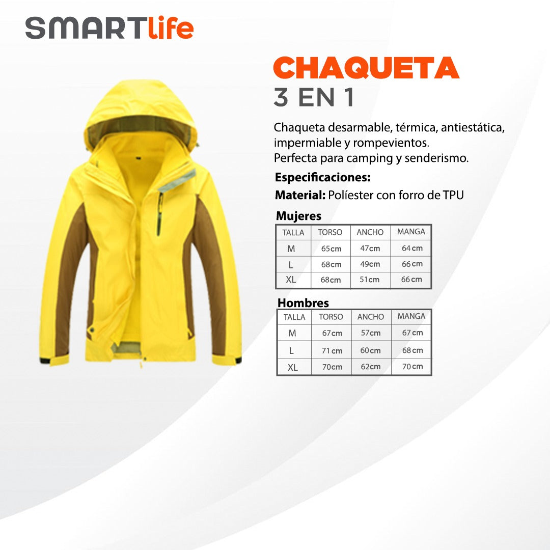 Chaqueta 3 en 1