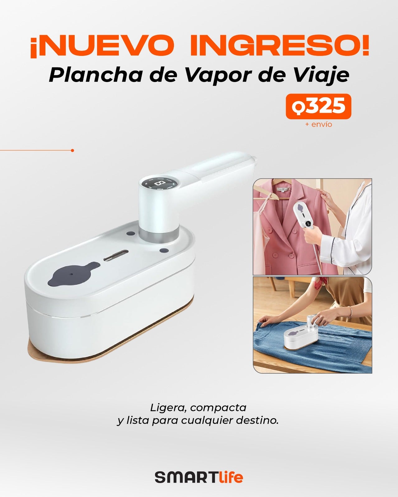 Plancha de Vapor de Viaje SMARTlife