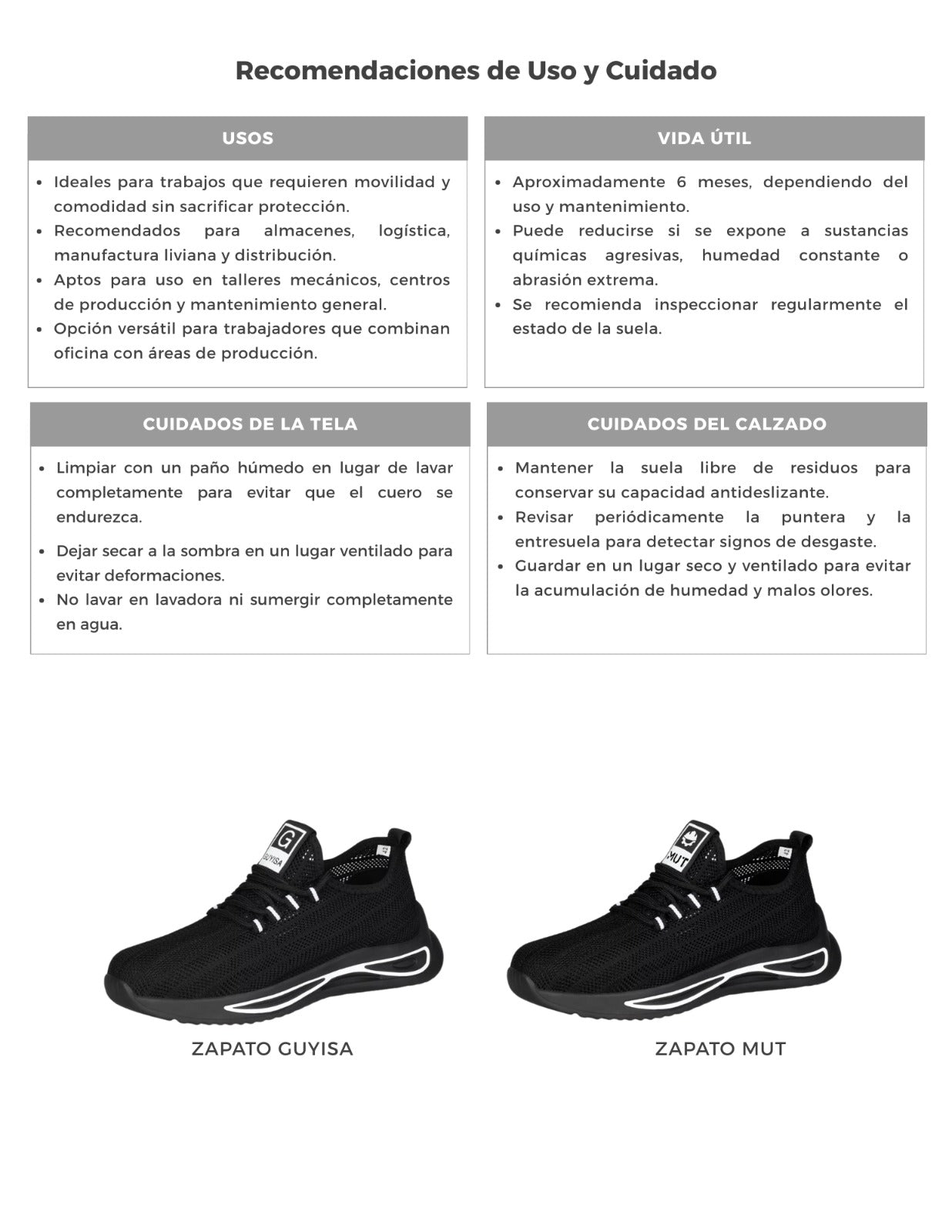 Tenis de seguridad Guyisa/MUT 1080F