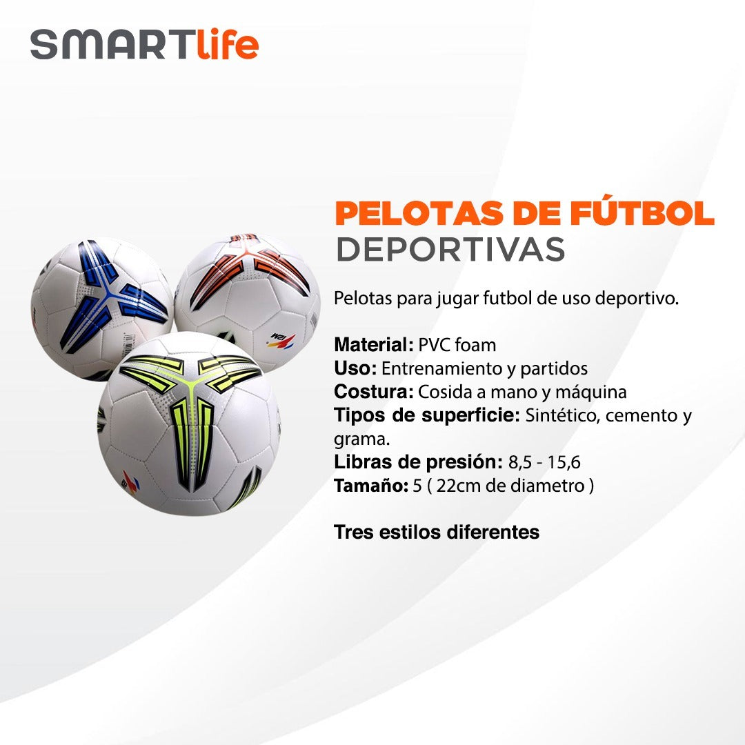 ⚽ Pelotas de Fútbol Deportivas SMARTlife – Tamaño 5