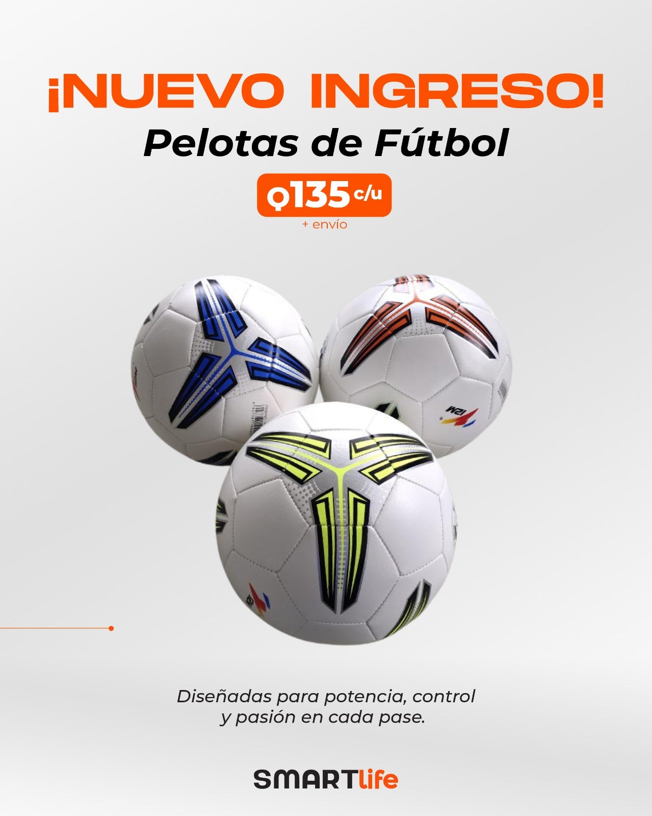 ⚽ Pelotas de Fútbol Deportivas SMARTlife – Tamaño 5
