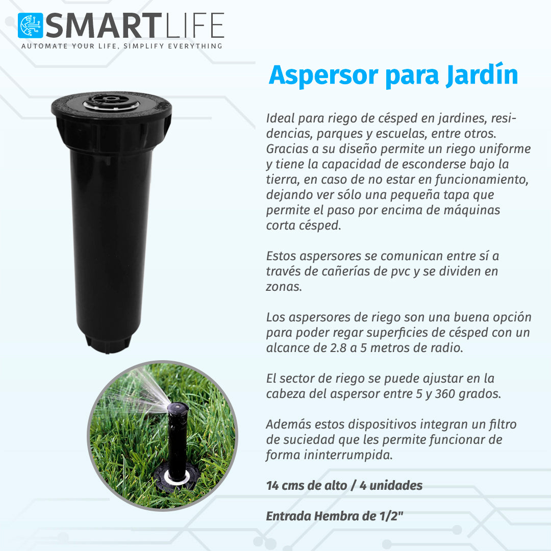 Aspersor Extendible - SmartLife Guatemala
