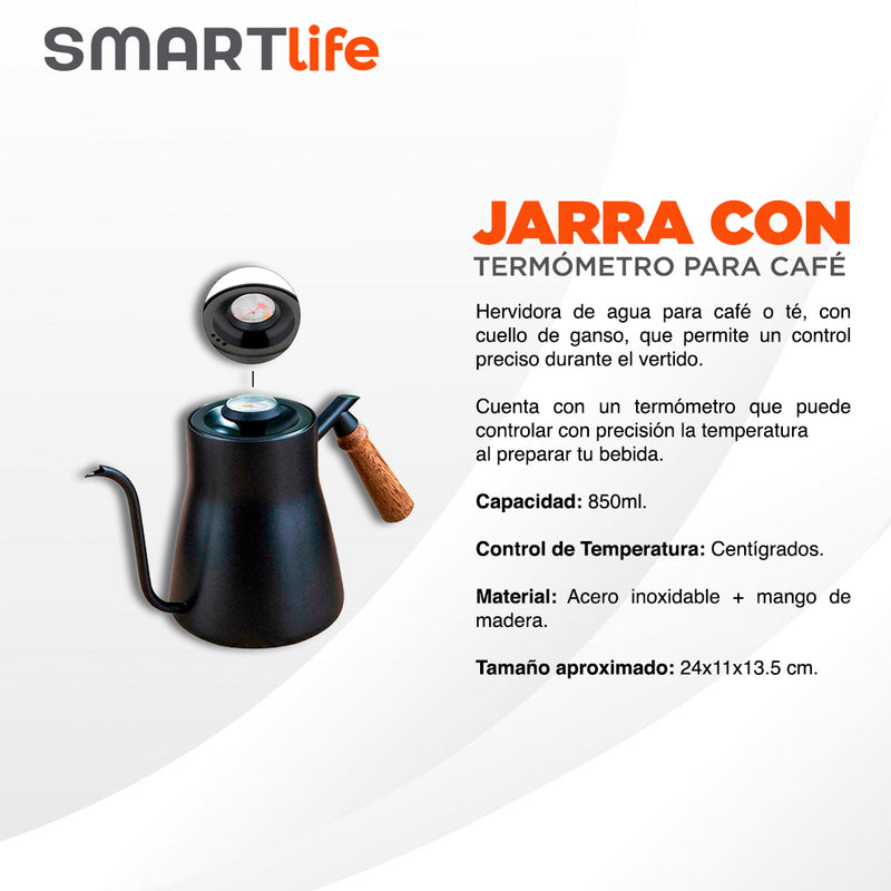 Jarra con Termómetro para Café - SmartLife Guatemala
