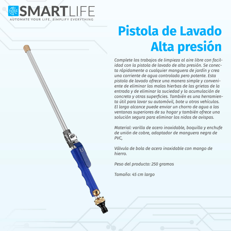 Pistola de Lavado Alta Presión - SmartLife Guatemala