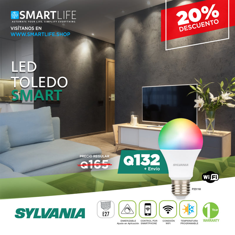 SYLVANIA LED TOLEDO SMART BLANCOS - SmartLife Guatemala