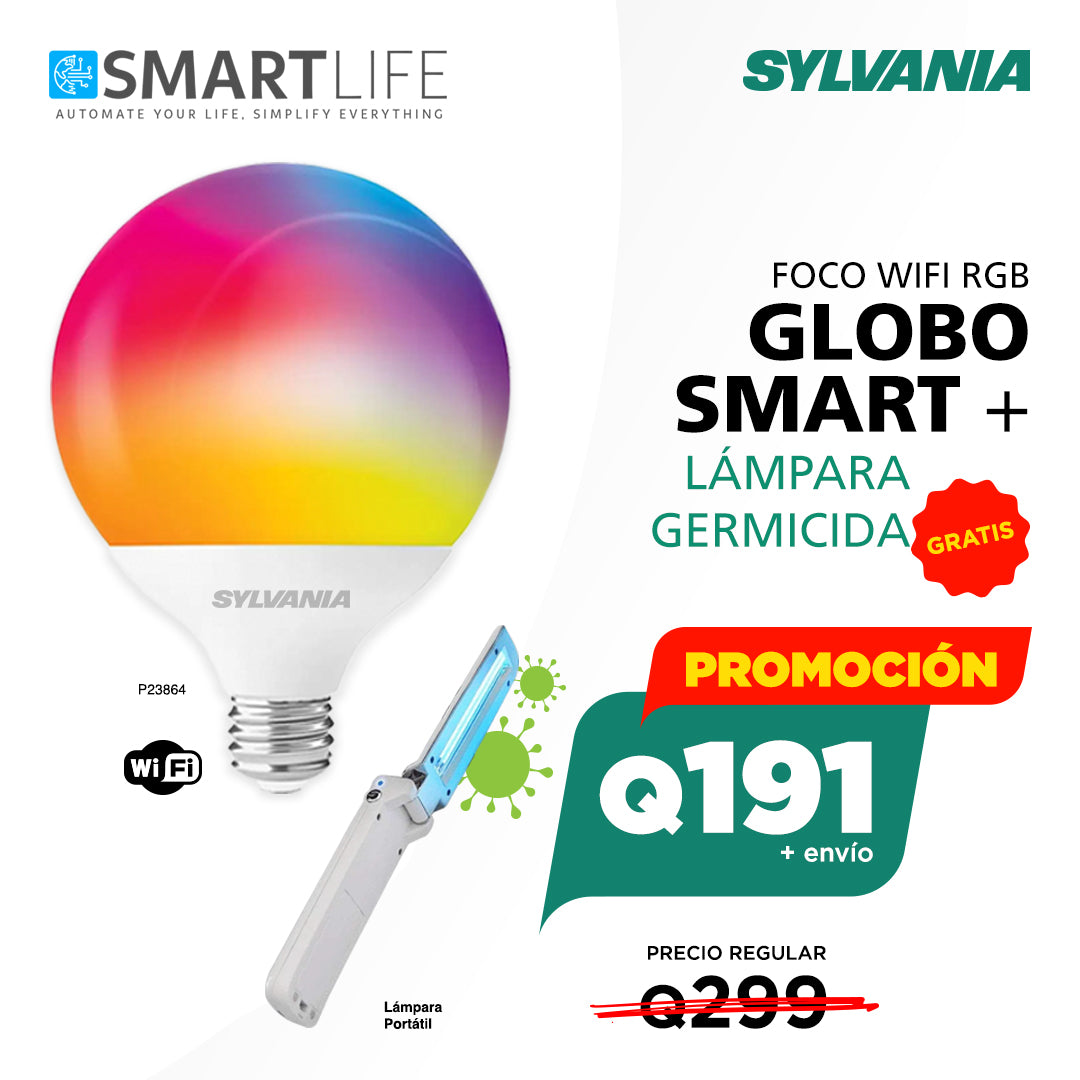 SYLVANIA LED TOLEDO WIFI GLOBO RGB - SmartLife Guatemala