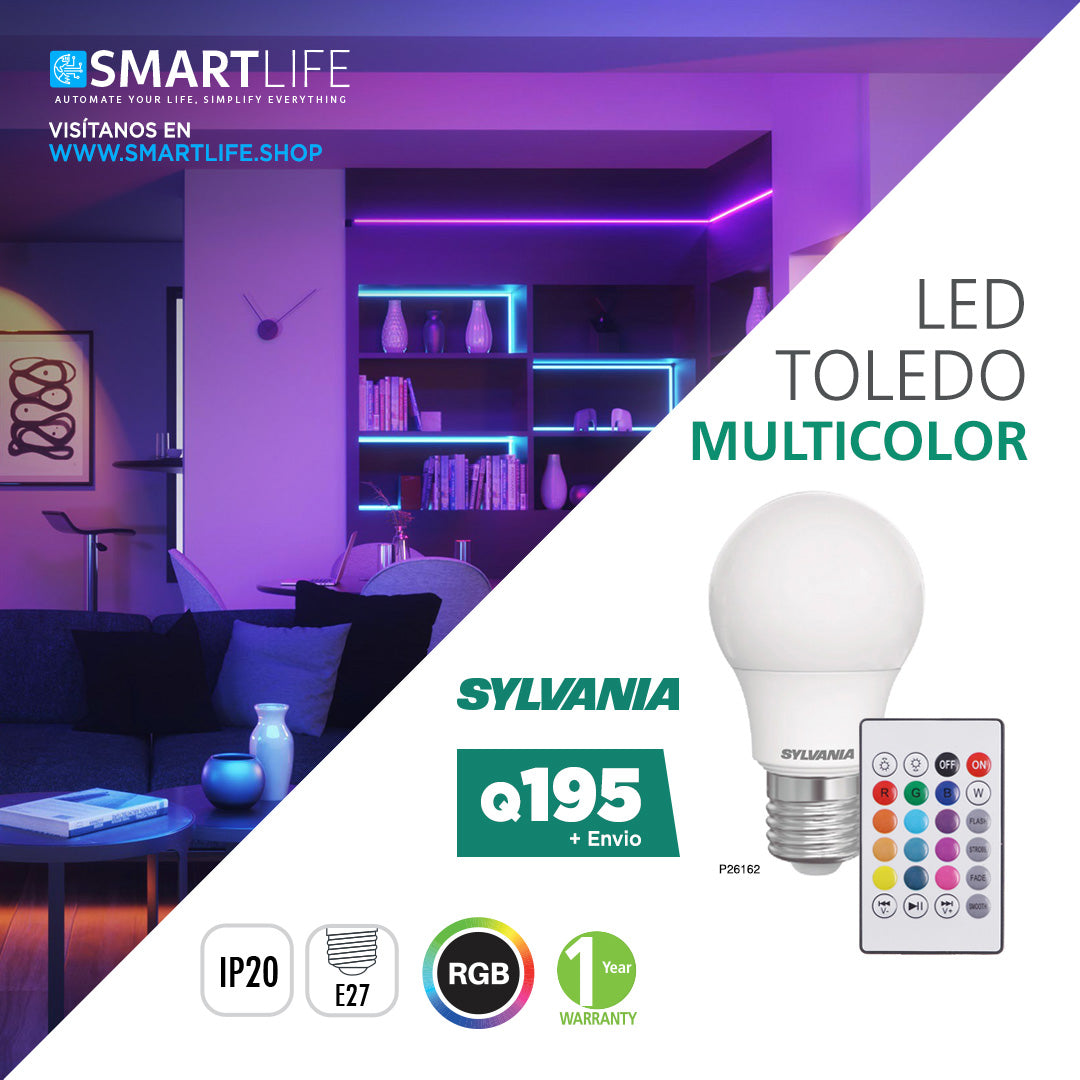 SYLVANIA LED TOLEDO MULTICOLOR - SmartLife Guatemala