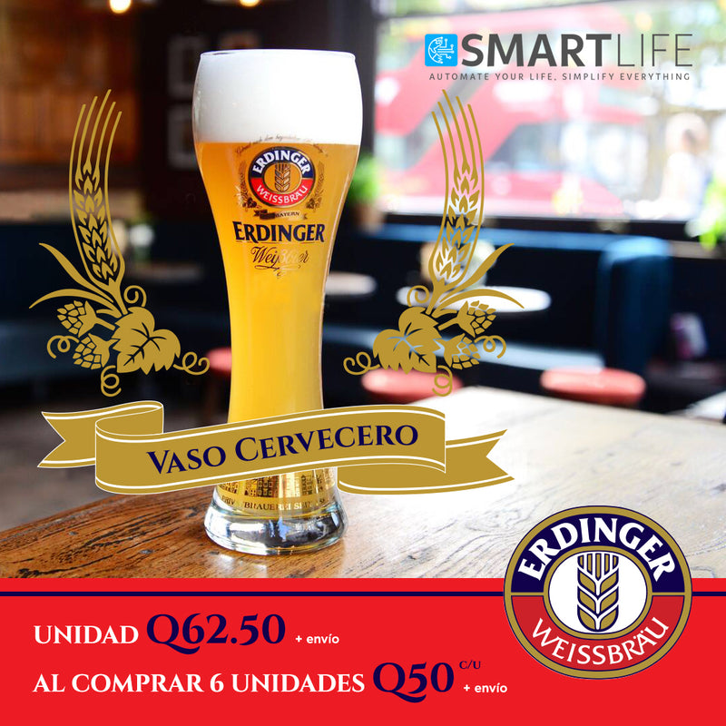 Vaso Cervecero Erdinger - SmartLife Guatemala